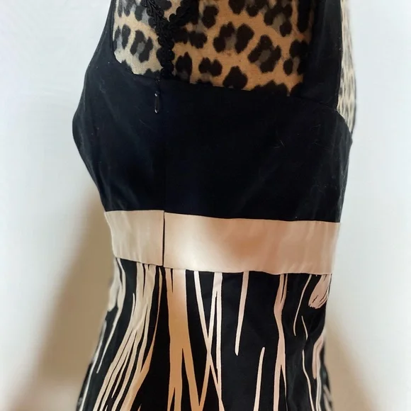 White House Black Market Black and White Floral Midi Dress - Picture 7 of 10